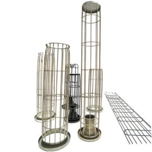 Filter cages for industrial dust collector filter bags