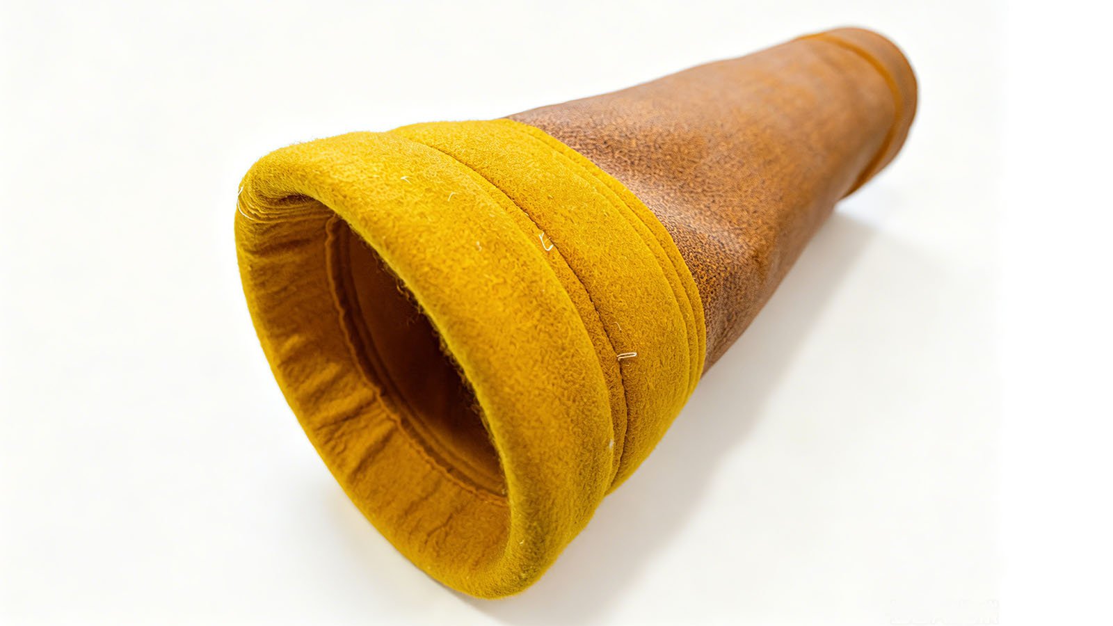 P84 filter bag cuff, bottom and finished dimensions reviewed before packing.