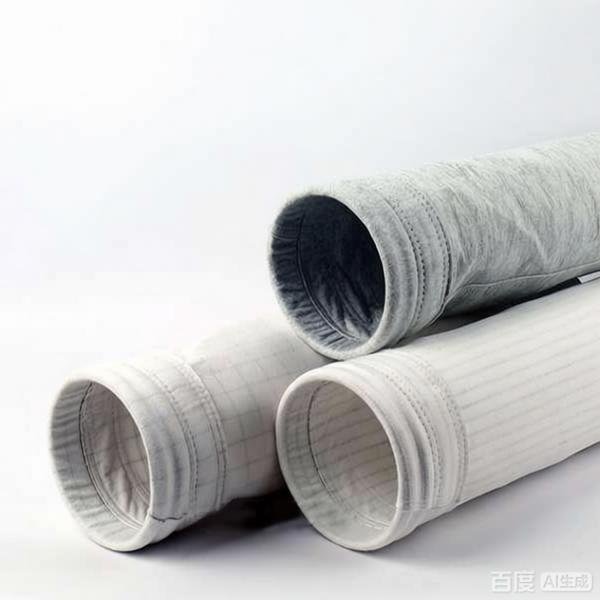 Anti-static polyester industrial dust filter bag with conductive yarn