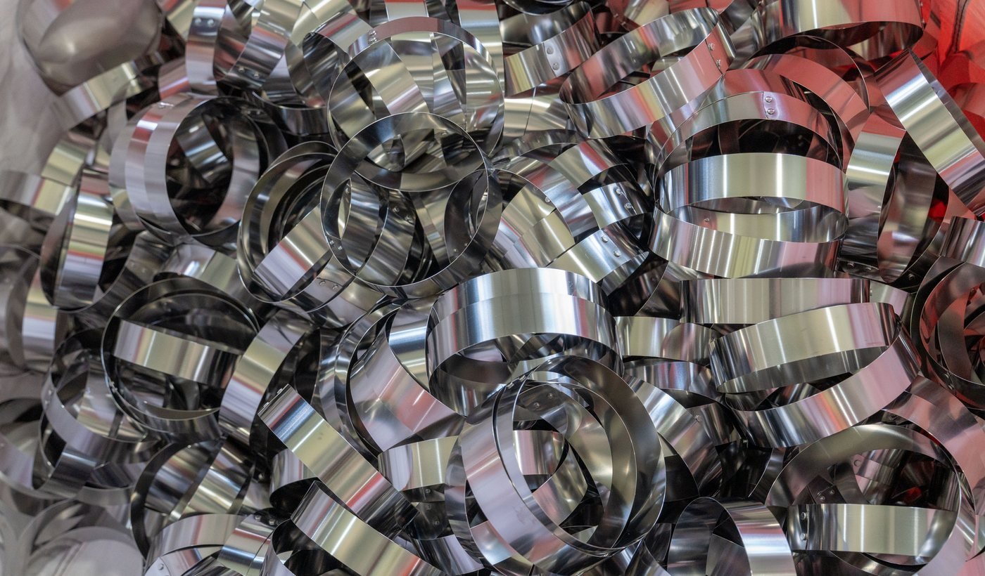 Filter cage top rings and metal parts for dust collector bags