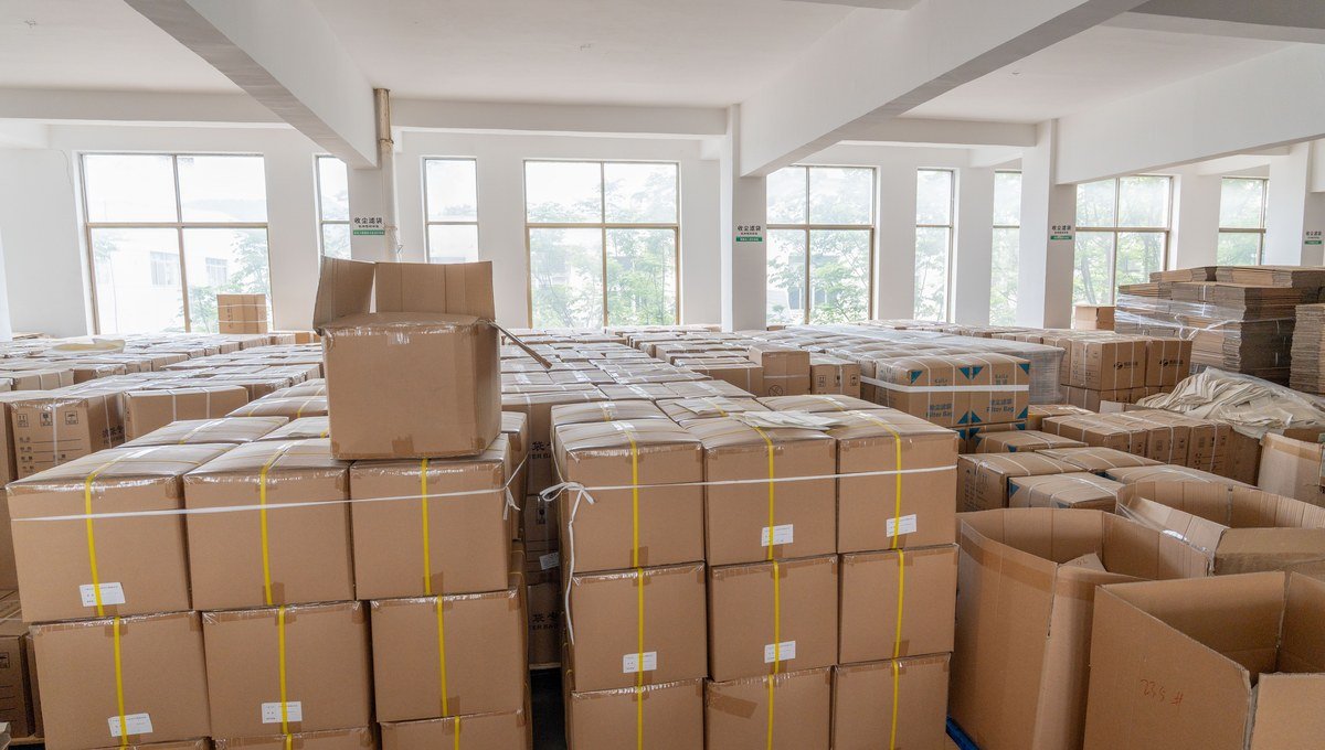 FMS filter bags packed to avoid sharp folds and transport deformation.