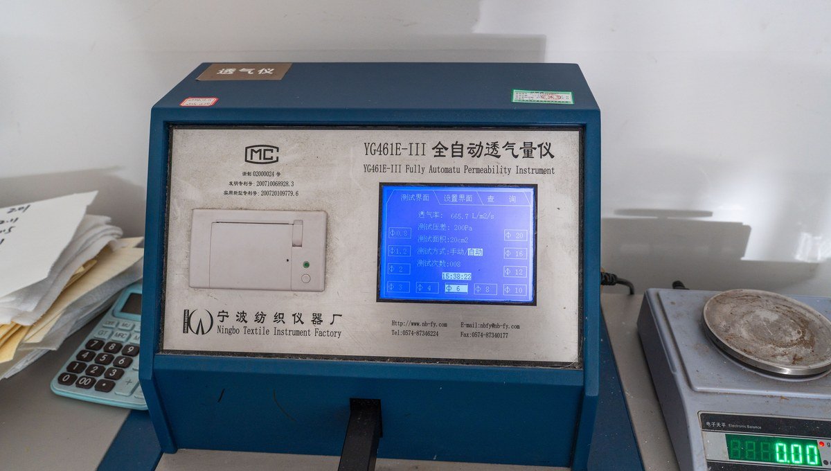 PPS filter media tested for physical properties required by the order.