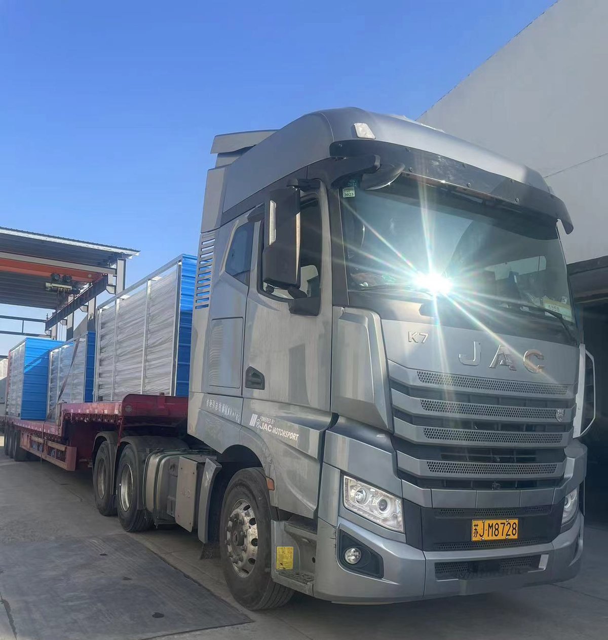 Filter cage shipment loaded on truck for dispatch