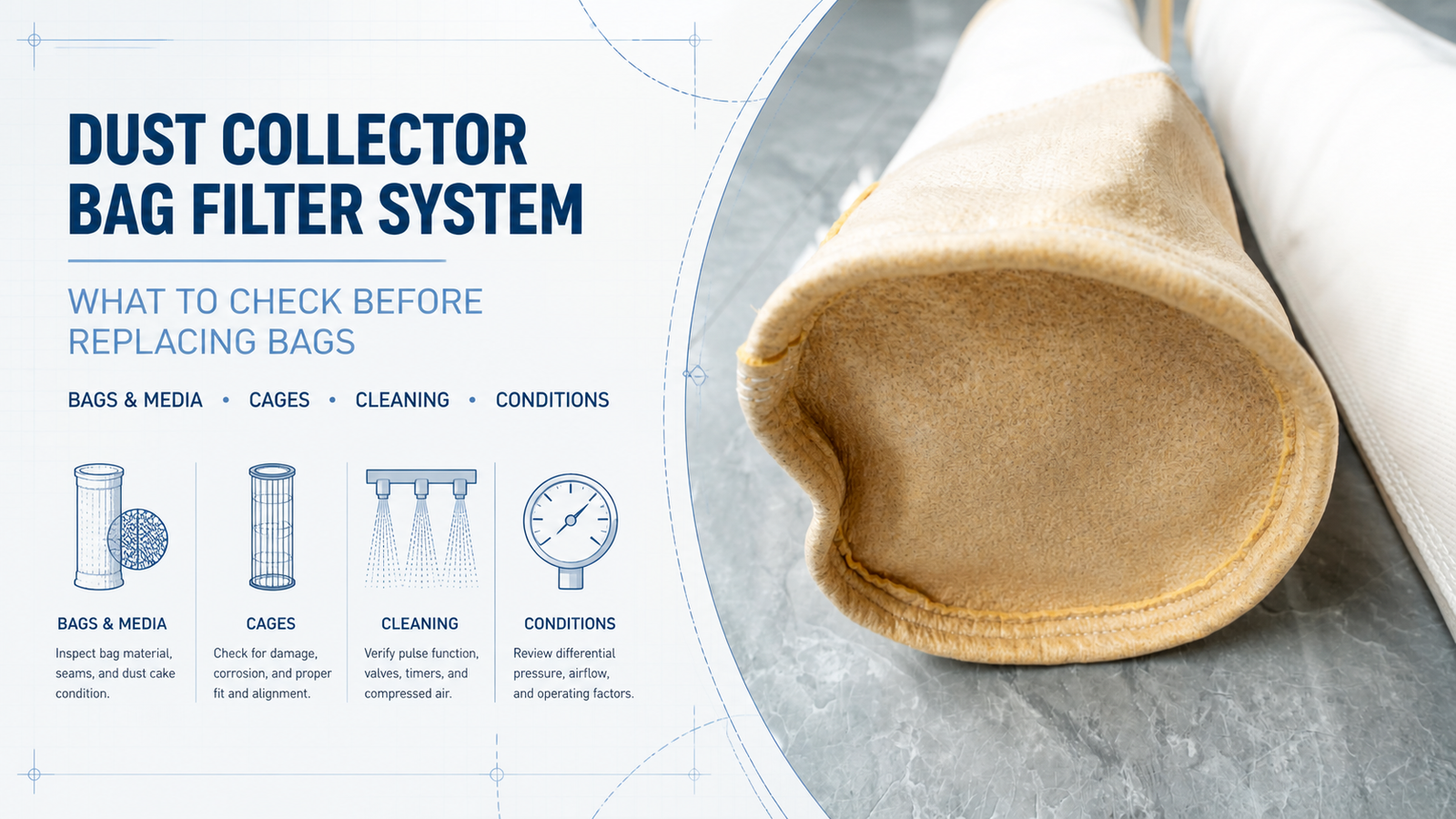 Dust Collector Bag Filter System: What to Check Before Replacing Filter Bags