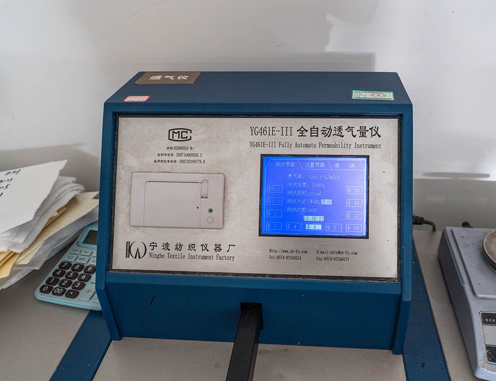 Automatic air permeability tester used for filter media testing
